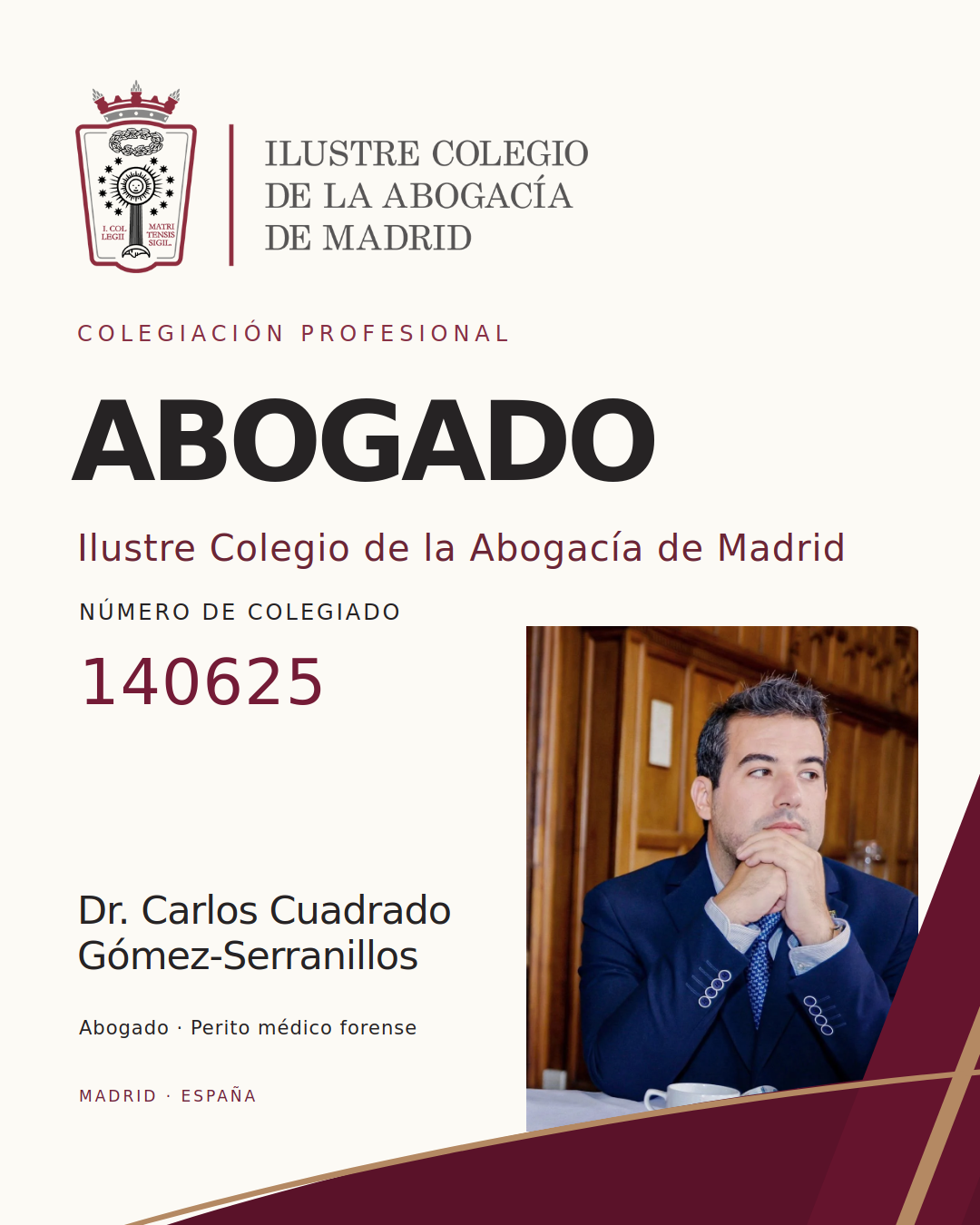 Ilustre Colegio de la Abogacía de Madrid · 140625